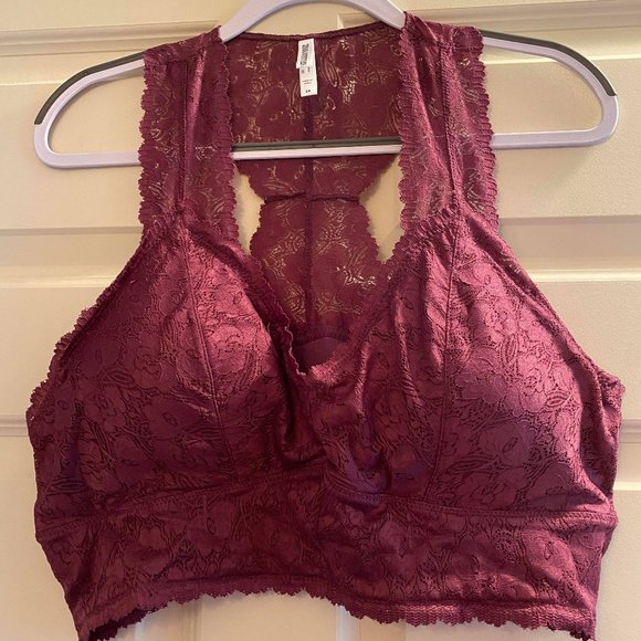 Zenana 3X Bralette NWT Purple Lace - Picture 1 of 2